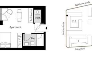 Zuhause mit 1 Zimmer in Heidelberg-Bahnstadt