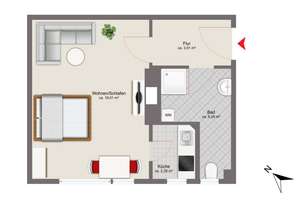 Zentral, urban, begehrt - Apartment im begehrten Stadtteil Neuhausen-Nymphenburg – Die vollständige Adresse der Immobilie erhältst du vom Anbieter., 80637 Dom Pedro, München – Vorschaubild 11