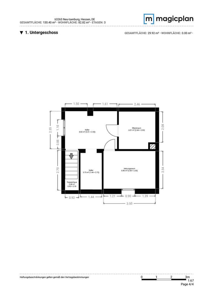 Grundriss Kellergeschoss