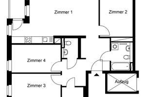  Familiengerechte 4-Zimmer-Wohnung mit Balkon – Sewanstraße 20, 10319 Friedrichsfelde, Berlin – Vorschaubild 4