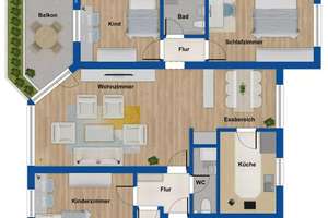 Neu renovierte 4-Zimmerwohnung mit Loggia und traumhaftem Ausblick über Amberg – Die vollständige Adresse der Immobilie erhältst du vom Anbieter., 92224 Kernstadt, Amberg – Vorschaubild 19