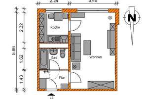 Gemütliche 1-Raumwohnung sucht neue Mieter – Salvador-Allende-Straße 5, 39126 Neustädter See, Magdeburg – Vorschaubild 9
