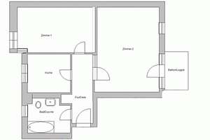 Nur mit WBS!  2-Zimmer-Wohnung mit Balkon in begehrter Lage. – Schulze-Delitzsch-Str. 12, 46244 Kirchhellen-Mitte, Bottrop – Vorschaubild 7