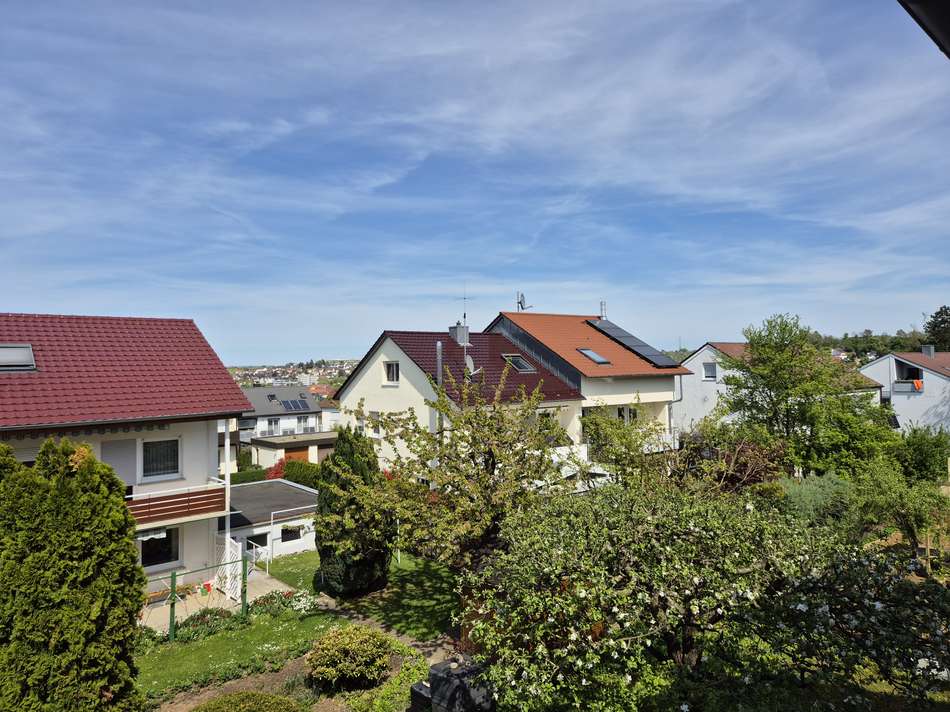 Blick vom Balkon