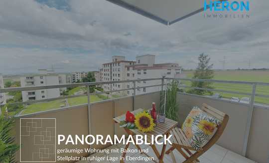 PANORAMABLICK - Geräumige Wohnung mit Balkon und Stellplatz in ruhiger Lage in Eberdingen
