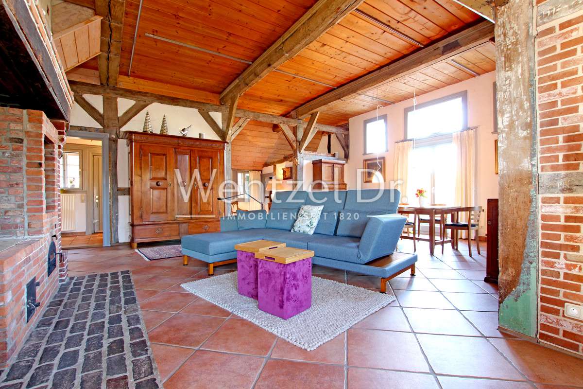 Immobilie in Grünendeich - Einzigartiges und komplett saniertes Fachwerk-Juwel zum Kauf in Grünendeich - Wentzel Dr. - Bild 3