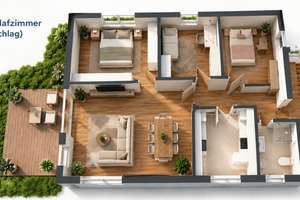 Familienfreundliches Wohnen | 4 Zimmer mgl. | EBK | Sauna | Fußbodenheizung | Carport & Garage – 4249 Hartmannsdorf-Knautnaundorf, Leipzig – Vorschaubild 27