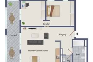 ELEGANTE PENTHOUSEARTIGE WOHNUNG  - PREIS LEISTUNGS GEHEIMTIPP  IM KÖLNER SÜDEN – Die vollständige Adresse der Immobilie erhältst du vom Anbieter., 50938 Zollstock, Köln – Vorschaubild 32