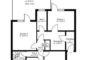 Einfamilienhaus mit Geschichte und Potenzial – auf Erbpachtgrundstück in ruhiger Lage – Die vollständige Adresse der Immobilie erhältst du vom Anbieter., 22549 Lurup, Hamburg – Vorschaubild 12