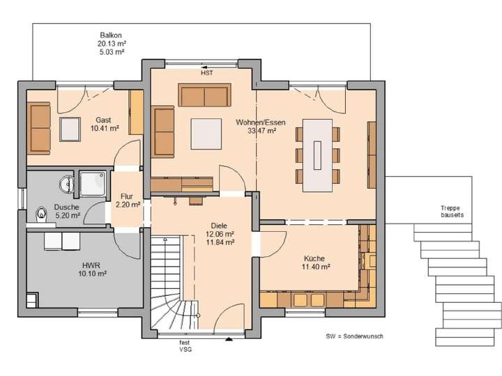 Grundriss Erdgeschoss