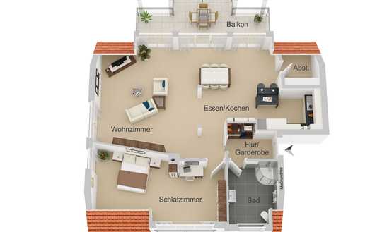 Charmante, neuwertige, helle 2,5-Zi. Loft-Wohnung in Friedrichshafen!!