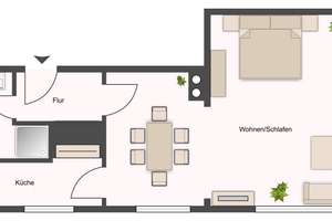 Zweiraumfeeling im Süd4tel – Die vollständige Adresse der Immobilie erhältst du vom Anbieter., 48153 Schützenhof, Münster – Vorschaubild 5