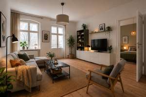 Renovierte 2-Zimmer-Wohnung mit Balkon im charmanten Altbau