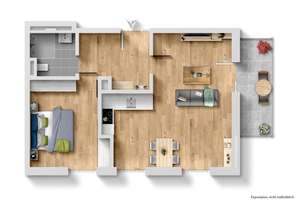 Neubau-Highlight in Bogenhausen: Stilvolle 2-Zimmer-Wohnung mit Balkon – Graudenzer Straße 13, 81927 Englschalking, München – Vorschaubild 4