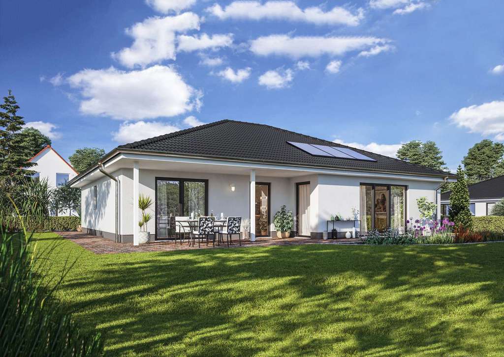 Immobilie in Plein - Winkelbungalow 128, Preis inkl. Grundstück, massiv gebaut - Bild 0