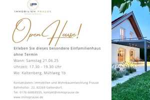 Open House - Besichtigung ohne Termin! 21.06.25 – Mühlweg 1b, 82269 Landsberg am Lech (Kreis) – Vorschaubild 1