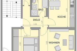 Gemütliche 2-Raum Wohnung in HBF-Nähe – Falkstr. 29, 47058 Duissern, Duisburg – Vorschaubild 3