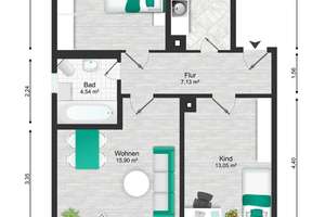 Anleger aufgepasst: 4.6% NETTOrendite in gepflegtem Wohnensemble - vermietete 3 Zimmer Wohnung – 4347 Schönefeld-Abtnaundorf, Leipzig – Vorschaubild 13
