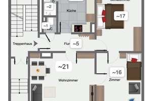 Hochwertig sanierte 3-Zimmer-Altbauwohnung mit EBK und Balkon in Bestlage des Johannesviertels – Die vollständige Adresse der Immobilie erhältst du vom Anbieter., 64293 Darmstadt-Nord, Darmstadt – Vorschaubild 12
