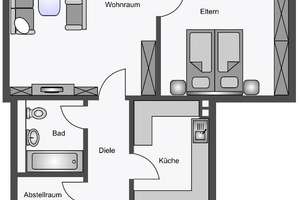 2-Raum Wohnung mit Aussicht in Hamm Bockum Hövel – Spechtstraße 3-5, 59075 Bockum-Hövel, Hamm – Vorschaubild 2