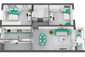 Helle 3-Zimmer-Wohnung mit Einbauküche in ruhiger Lage – 33719 Heepen, Bielefeld – Vorschaubild 9