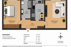 Sanierte 2-Zimmer-Wohnung in Bottrop Batenbrock-Nord
