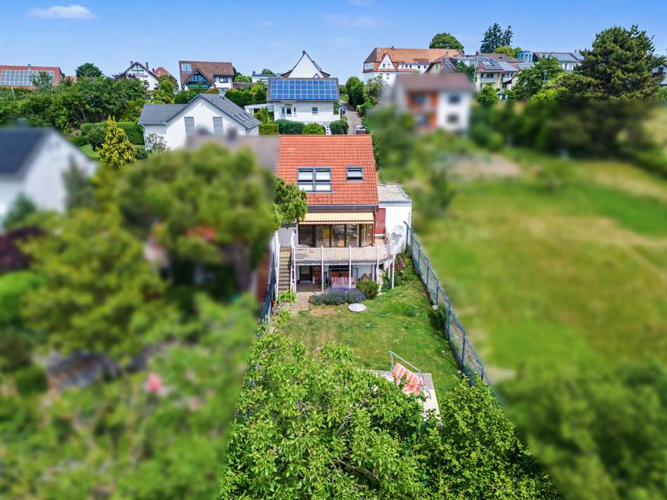 Hausrückseite Drohne
