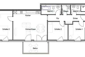 **Familien Willkommen** 4 Zimmer mit Balkon, 2 Bäder und Einbauküche, Parkett, Aufzug – Biklenstraße 10, 70327 Untertürkheim (Ortsteil), Stuttgart – Vorschaubild 20