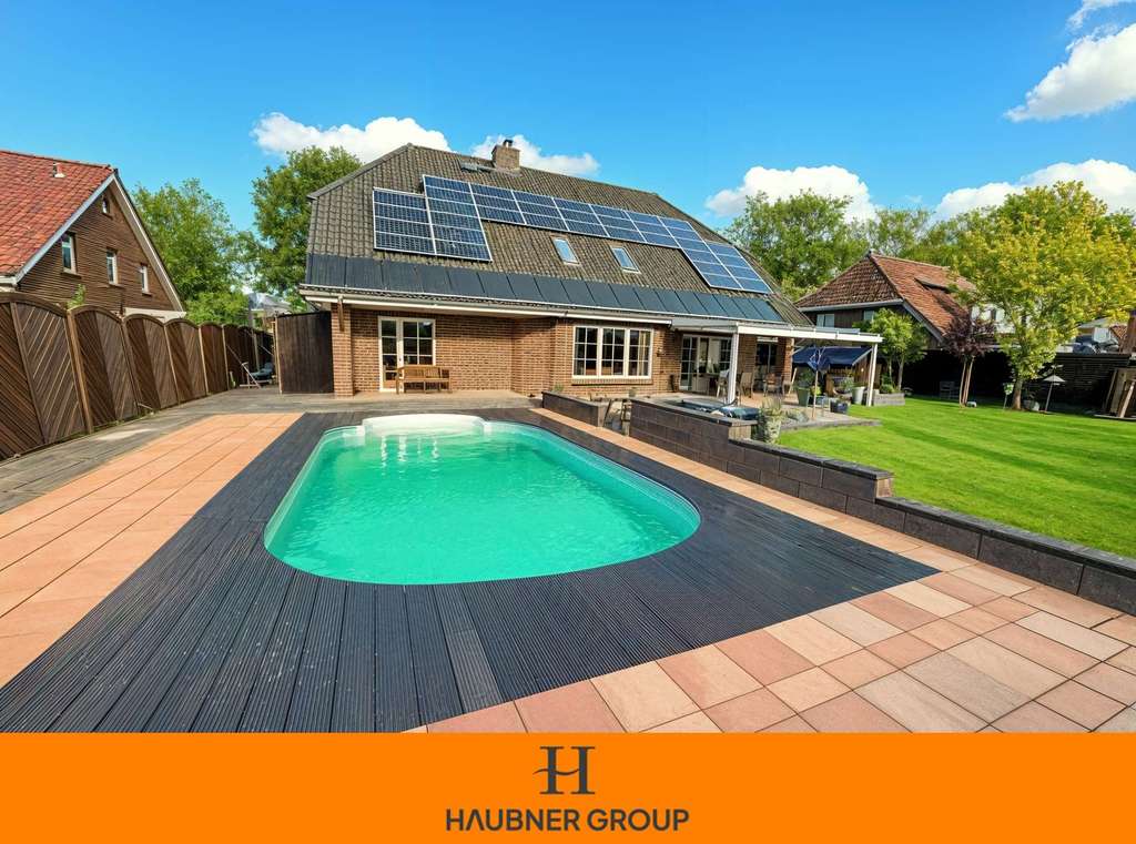 Immobilie in Beverstedt - Attraktives Einfamilienhaus auf herrlichem Grundstück mit Pool und Solaranlage - Bild 0