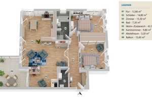 3,5 Zi.-Wohnung direkt am Main, Bj. 2012 – Griesheimer Ufer 18, 65933 Frankfurt am Main – Vorschaubild 18