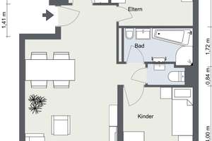 Erstbezug nach Renovierung: Helle 3-Zi.-Wohnung mit EBK, Balkon & TG – Taubenheimstraße 108, 70372 Seelberg, Stuttgart – Vorschaubild 3
