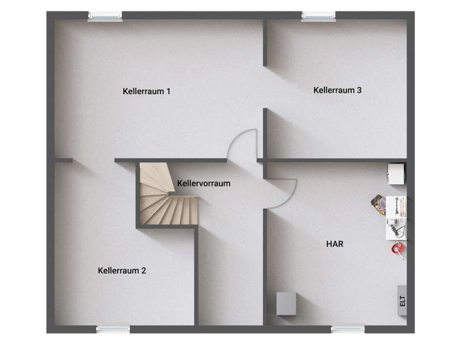 Grundriss SW Nutzkeller