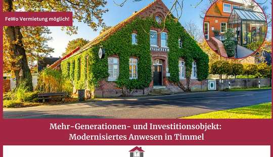 Bild von Mehr-Generationen- und Investitionsobjekt: Modernisiertes Anwesen in Timmel