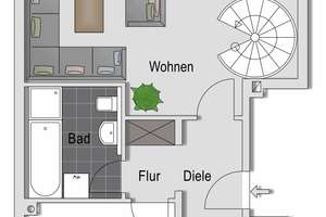 Exklusive 3-Zi. Maisonette Nähe Schloss Heltorf! Balkon! TG-Stellplatz! Auch als Kapitalanlage! – Die vollständige Adresse der Immobilie erhältst du vom Anbieter., 40489 Angermund, Düsseldorf – Vorschaubild 11
