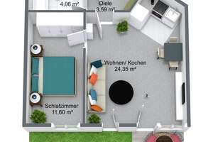 Attraktive Kapitalanlage! Vermietete 2-Zimmer-EG-Wohnung mit Terrasse & TG-Stellplatz in Neureut – Die vollständige Adresse der Immobilie erhältst du vom Anbieter., 76149 Neureut, Karlsruhe – Vorschaubild 8