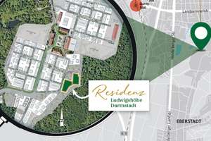 Traumlage - 3-Zimmer-Wohnung mit privatem Garten in der Residenz Ludwigshöhe Darmstadt – Mondstraße 1, 64285 Bessungen, Darmstadt – Vorschaubild 8