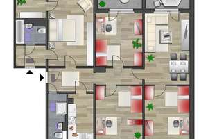 NEU zusammengelegte 5-Raum-Wohnung mit 2 Bädern – Clausewitzstr. 29, 9130 Yorckgebiet, Chemnitz – Vorschaubild 6