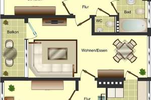 Demnächst frei! 4-Zimmer-Wohnung in Bocholt Bocholt – Prinz-Eugen-Straße 4, 46397 Bocholt – Vorschaubild 2