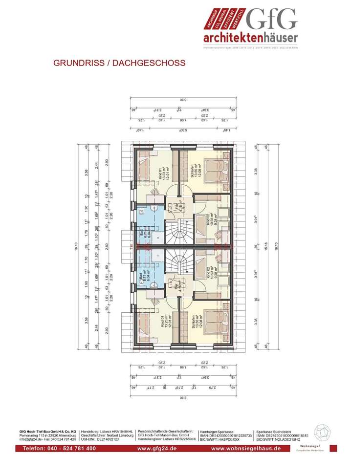 Grundriss Dachgeschoss Jubile 