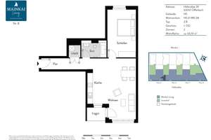 Moderne 2-Zimmerwohnung mit Einbauküche und Loggia – Hafenallee 39, 63067 Kaiserlei, Offenbach am Main – Vorschaubild 9