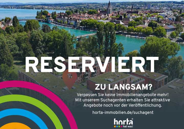 RESERVIERT: bezugsfreie 2-Zimmer-Wohnung in  Rheinnähe in Konstanz-Peterhausen (West)