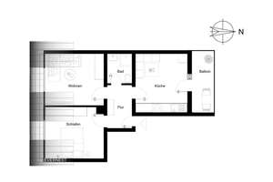 Frisch kernsanierte, lichtdurchflutete 2-Zimmer-Dachgeschosswohnung mit Balkon – 67061 Süd, Ludwigshafen am Rhein – Vorschaubild 13