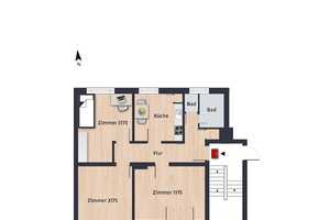 Zimmer 13,35 m² innerhalb einer 3er-WG // 2.OG li., Zimmer 3175 – Kleiststr. 8, 38440 Wolfsburg – Vorschaubild 9