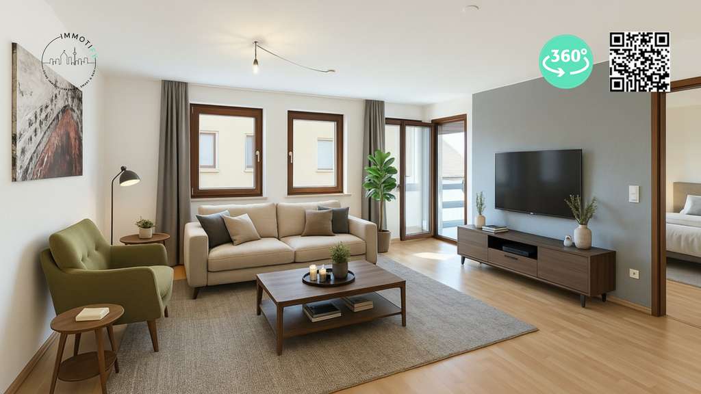 Immobilie in Philippsburg - Charmant - Lichtdurchflutet - Zentral: 2-Zi-ETW mit Wintergarten und Einbauküche in Philippsburg - Bild 0