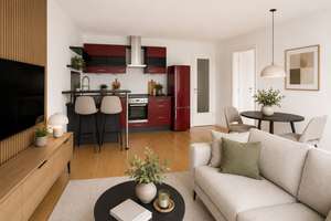 Urban wohnen. Im Grünen leben. Penthousegefühl: Moderne 3-Zimmerwohnung mit Südwestbalkon