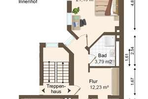 Sanierte 2-Zimmer-Altbauwohnung mit neuer Einbauküche – auch ideal als 2er-WG – in Magdeburg-Buckau – Die vollständige Adresse der Immobilie erhältst du vom Anbieter., 39104 Buckau, Magdeburg – Vorschaubild 7