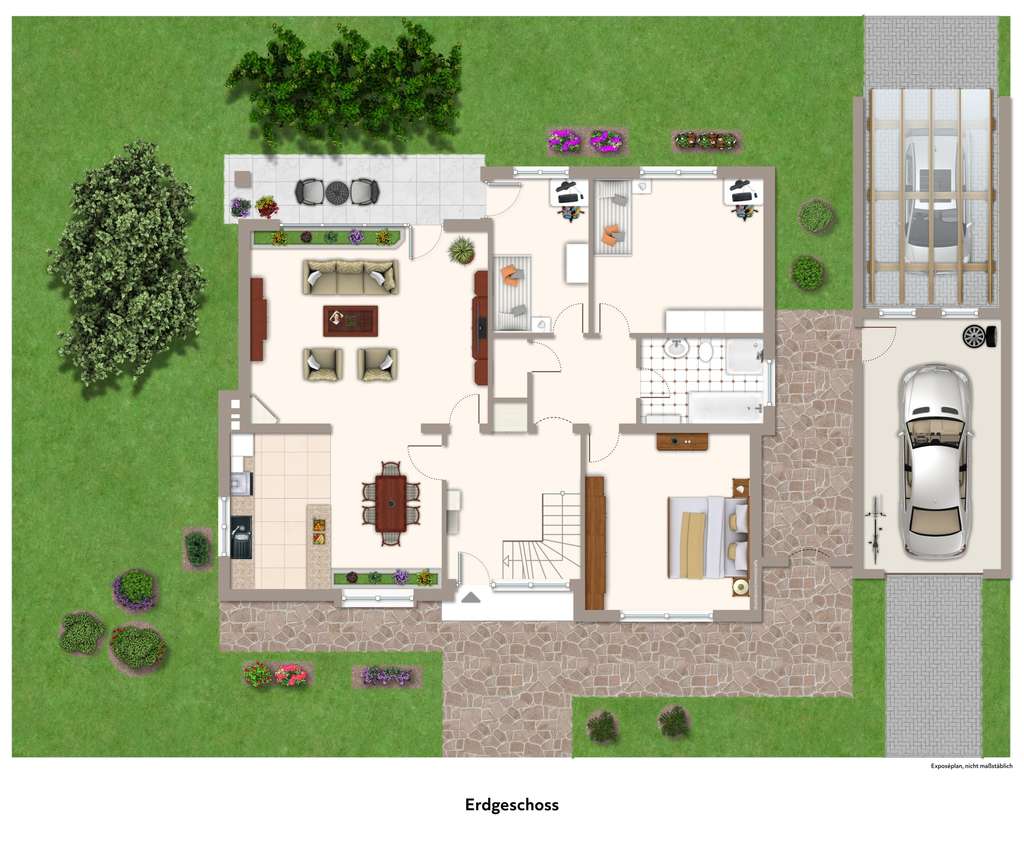Immobilie in Orenhofen - Gepflegtes Einfamilienhaus mit Einliegerwohnung in Orenhofen - Bild 3