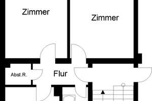 + 2 Zimmer mit großem Balkon + – Osnabrückstr. 22, 38108 Wabe-Schunter-Beberbach, Braunschweig – Vorschaubild 3