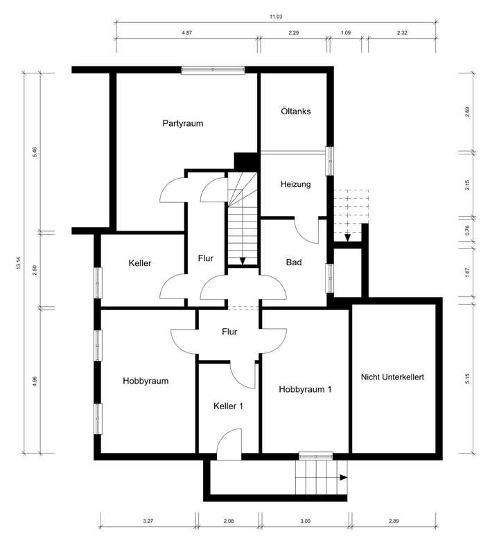 Grundriss Keller