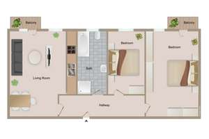 Bezugsfreie 2 Zi. -Wohnung mit 2 Balkonen nahe der Schönhauser Allee – Die vollständige Adresse der Immobilie erhältst du vom Anbieter., 13189 Pankow (Ortsteil), Berlin – Vorschaubild 13